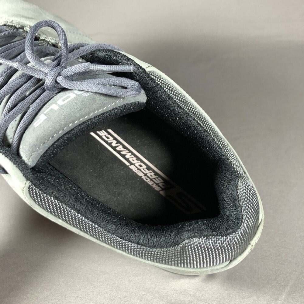Skechers Go Golf Shoes Mens Sz 11 Gen 5 Suede Gray Lace Up - Picture 6 of 13
